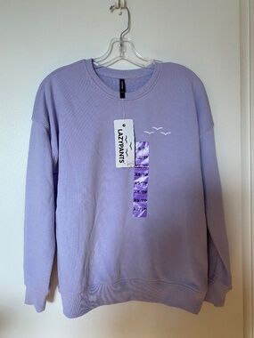 Lazypants Lilac Crewneck Sweatshirt - Size XS
